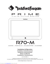 Rockford Fosgate R70-M Installation & Operation Manual