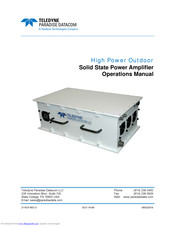 Teledyne H-SERIES Operation Manual