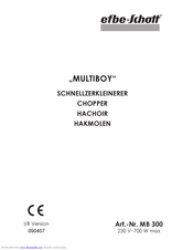 EFBE-SCHOTT MULTIBOY MB 300 Operating Instructions Manual