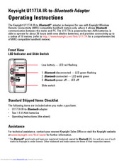 Keysight U1177A Operating Instructions Manual