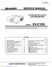 Sharp XV-C1OU Service Manual