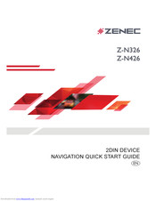 Zenec Z-N326 Quick Start Manual