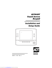 ADT 6270ADT Installation And Setup Gude