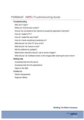 Optos 200tx Troubleshooting Manual