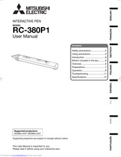 Mitsubishi Electric RC-380P1 User Manual