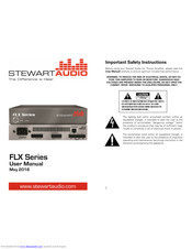 Stewart Audio FLX SERIES User Manual