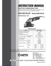 Nitto EMB-0307B Instruction Manual