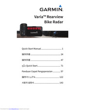 Garmin Varia Quick Start Manual