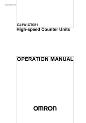 Omron CJ1W-CT021 Operation Manual