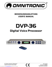 Omnitronic DVP-36 User Manual
