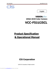 CIS VCC-F51U25CL Product Specification & Operational Manual
