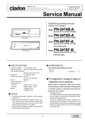 Clarion PN-2475D-A Service Manual
