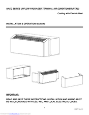 Applied Comfort NAEC SERIES Installation & Operation Manual
