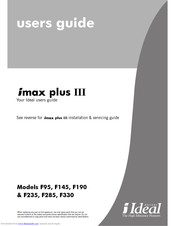 IDEAL imax plus iii F330 User Manual