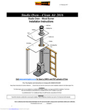 Warmington Studio Oven Installation Instructions Manual