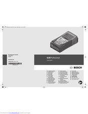 Bosch GLM Professional 150 Original Instructions Manual