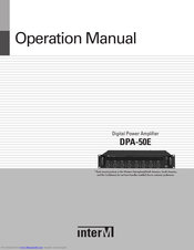 Inter-m DPA-50E110w Operation Manual