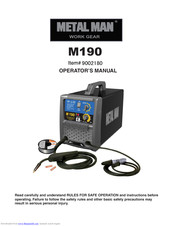 Metal Man M190 Operator's Manual