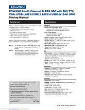 Advantech PCM-9588 Startup Manual