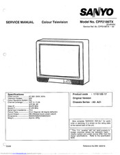 Sanyo CPP2186TX Service Manual
