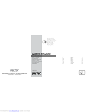 Imetec M3901 Operating Instructions Manual