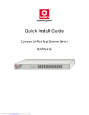 Compex SDS1224 2a Quick Install Manual