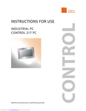 Systec & Solutions CONTROL 217 PC Instructions For Use Manual