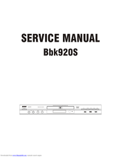 BBK Bbk920S Service Manual