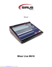 Sirus Live M416 Manual