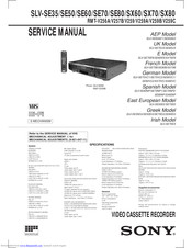 Sony SLV-SE70 Service Manual