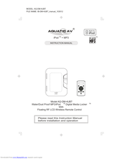 Aquatic AQ-DM-4UBT Instruction Manual