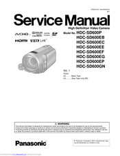 Panasonic HDC-SD600EG Service Manual