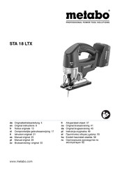 Metabo STA 18 LTX Original Instructions Manual