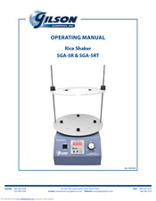 Gilson SGA-5R Operating Manual
