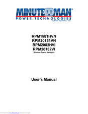 Minuteman RPM1581HVN User Manual