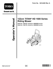 Toro 74447TE Operator's Manual