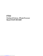 Shuttle FT61 Manual