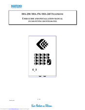 Diamond DIA-250 User Manual And Installation Manual