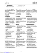 Pilz PNOZ s5 Operating Instructions Manual