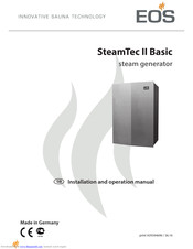 EOS SteamTec II Basic Installation And Operation Manual