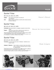 Quickie Pulse 6MPC Owner's Manual