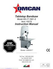 Omcan BS-IT-1981-S Instruction Manual