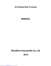 ShenZhen Keymantek K36 Manual