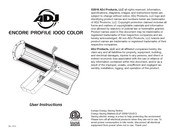 ADJ Encore Profile 1000 Color User Instructions