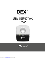 Widex FM+DEX User Instructions