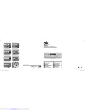OK. OKR 110 User Manual