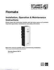 Stuart Turner Flomate iBoost 46668 Installation, Operation & Maintanance Instructions