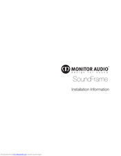 Monitor Audio SOUNDFRAME Installation Information