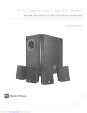 Electro-Voice EVID-844W Installation Manual