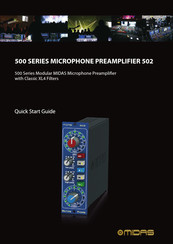 Midas 502 Quick Start Manual